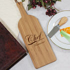 Engraved Chef Wine Bottle Carving Board L616328